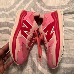 New Balance Pink and Red Sneakers